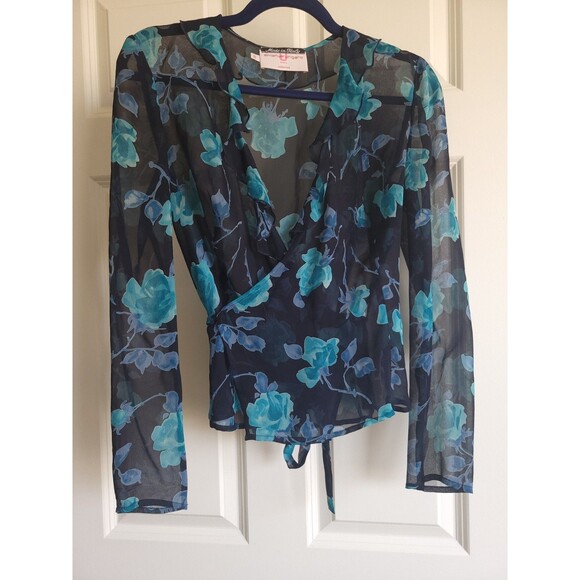 RARE Emanuel Ungaro Paris Gruppo GFT 100% Silk Chiffon Wrap Evening Jacket Sz 40 - Picture 10 of 14